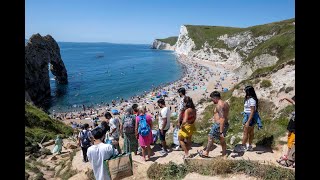 Summer holidays arrive at Durdle Door [upl. by Nedyrb]