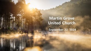 Martin Grove United Church Service September 22 2024 [upl. by Nileek]