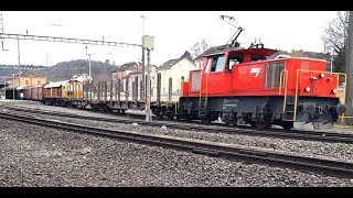 CJ Ee 936 153 mit Güterzug in Porrentruy 30118 [upl. by Oicanata]