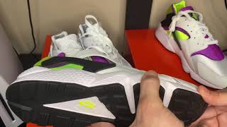 Nike huarache white compared magenta and neon green huaraches [upl. by Annoya389]