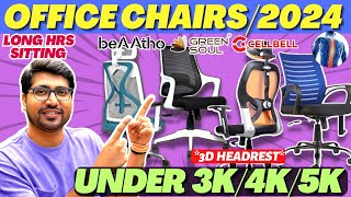 Best Office Chair 2024🔥Best Office Chair Under 5000🔥Best Study Chair for Students Long Sitting [upl. by Nylecyoj]