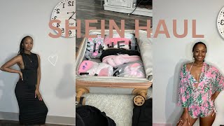 SHEIN HAUL  CRUISE PIECES  AIRPORT OUTFIT  LUGGAGE [upl. by Peednama]