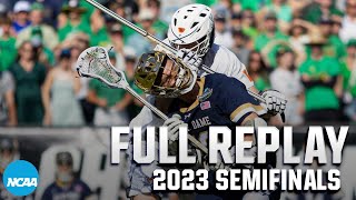 Notre Dame vs Virginia 2023 NCAA DI mens lacrosse semifinals  FULL REPLAY [upl. by Korry456]