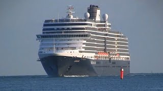 Cruise Ship Eurodam entering Port of Rostock [upl. by Ramraj]