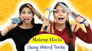 Most FUNNY Makeup HACKS using WEIRD Tools  ऐसा Challenge कभी ना देखा होगा  Anaysa [upl. by Diana]