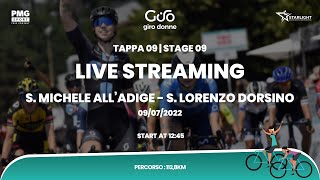 Giro Donne 2022  LIVE  Tappa 09 [upl. by Ennoirb660]