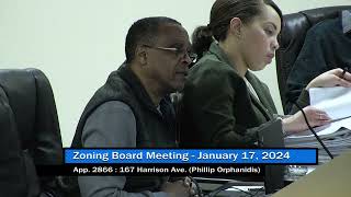 Montclair Zoning Board Meeting  January 17 2024 [upl. by Holmes367]