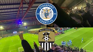 SCENES AS COUNTY BEAT NOTTS  Stockport County vs Notts County Match Day Vlog [upl. by Il]