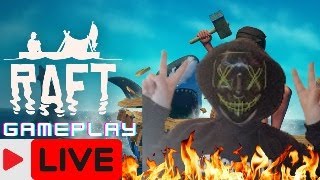 Raft On Steam LIVE Game Play LIVE [upl. by Airehtfele12]