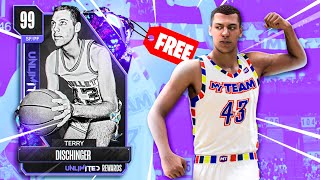 Does FREE Dark Matter Terry Dischinger Deserve a Spot on YOUR NBA 2K24 MyTeam  Dentist Gameplay [upl. by Selegna]