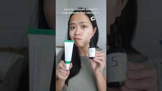 Niacinamide vs Vitamin C acneskin skincareshorts skincaretips acneskincare darkspots [upl. by Enyaj70]