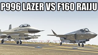 F160 Raiju Vs P996 Lazer Speed Armor Dogfighting amp Agility Etc  Which Is The Best Jet [upl. by Gibb]