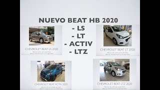 CHEVROLET BEAT HB 2020 LS LT ACTIV amp LTZ ANÁLISIS INTERIOR Y EXTERIOR [upl. by Marthe]