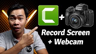 Camtasia Screen Recorder  How To Record Screen and Use Camera as Webcam with Camtasia [upl. by Greenwell]