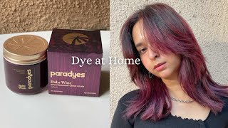 Trying SemiPermanent Red Hair Color From Paradyes  Ruby Wine [upl. by Goodspeed988]