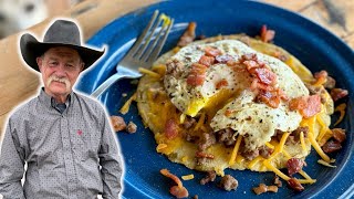 Breakfast Tostada  Mexican Breakfast Skillet [upl. by Lobel]