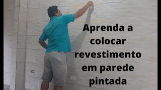 O segredo para colocar azulejo em parede pintada [upl. by Recnal]