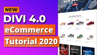 How to Create an eCommerce Website with Divi 40 and WordPress  ONLINE STORE 2020 [upl. by Marquez]