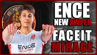 ENCE NEW AWP Podi Faceit Mirage Highlights 🔥 POV HIGHLIGHTS [upl. by Eidnim]