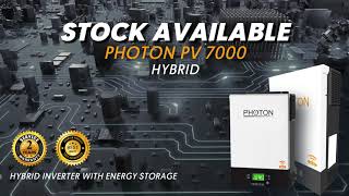 Photon PV7000 TWIN 6KW Hybrid Inverter Efficient Solar Power Solution [upl. by Serene]