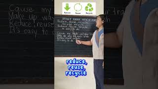 Reduce Reuse Recycle Song education [upl. by Noami511]