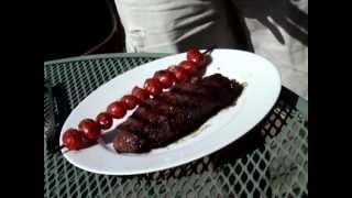 how to make Coke or beer Marinated Steak a great steak grilling recipe by Rob Barrett Jr [upl. by Ashlin]