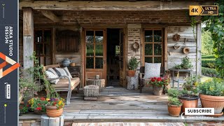 Get Inspired Rustic Small Farmhouse Veranda Design Ideas That Bring Vintage Charm [upl. by Bowne607]