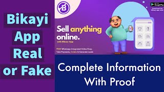 Bikayi App Real or Fake  Bikayi App Review  Reseller  Seller  online b2b  online selling  shop [upl. by Olaznog94]