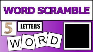 Scrambled Words Games  Jumbled Word Game  Guess the Word Game  Word Scramble  SW Scramble [upl. by Adelaide684]