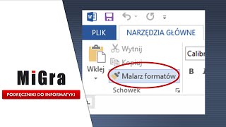 Malarz formatów  szybkie formatowanie tekstu  Dokument tekstowy [upl. by Nylahsoj]