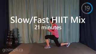 SlowFast HIIT Cardio Interval Mix 1 to Burn Calories Fast and Help You Lose Weight [upl. by Ahsa]