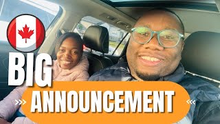 Big Announcement Another chapter in our Journey in Canada Vlog [upl. by Jermyn83]