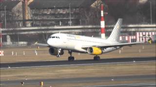 Vueling Airlines Airbus A320232 ECLRE landing  BerlinTegel Airport [upl. by Nine]