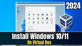 How to Install Windows 1011 on Virtualbox 2024 Step by Step [upl. by Kurman]