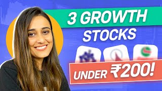 3 growth stocks under ₹200  Stocks under 200 [upl. by Ramyar825]