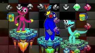 Funky Beats Unleashed Catnap vs CYAN Rainbow Friends in an Animated FNF Showdown [upl. by Boony]