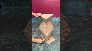 DIY Flower Vase Craft using Cardboard short reel viral youtubeshort diycrafts trending [upl. by Anniahs223]