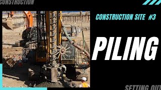 CONCRETE PILES installation STEP BY STEP [upl. by Skilken]