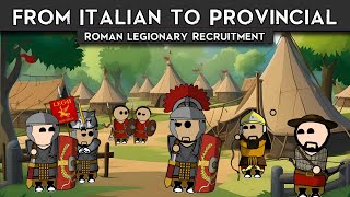 Recruitment of the Roman Legion  From Italian to Provincial [upl. by Esertal]