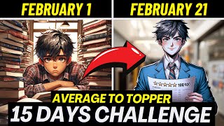 5 Step Formula Become Average to Topper 🔥 15 Days SIGMA Study Challenge  Study Motivation [upl. by Tinor]