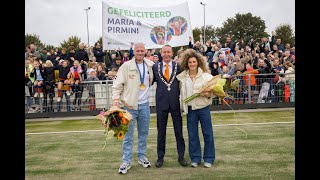 Olympische hockeykampioenen Maria Verschoor en Pirmin Blaak ontvangen zilveren erepenning [upl. by Oner]