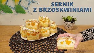 Sernik z brzoskwiniami Lepszego nie znalazłam agatabodkuchni [upl. by Earahc892]