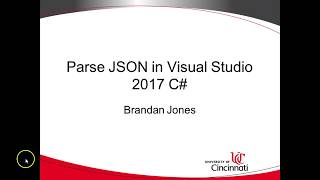 Read amp Parse JSON into objects in C Visual Studio 2017 [upl. by Ute562]