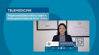 Telemedicina Responsabilidad médicolegal e interoperabilidad de ficha clínica [upl. by Calise]