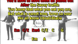 Savoy Truffle Beatles best karaoke instrumental lyrics chords cover [upl. by Asiral]