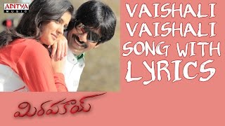 Vaishali Vaishali Song With Lyrics Mirapakay Songs  Ravi Teja Deeksha Seth S Thaman [upl. by Anirual]