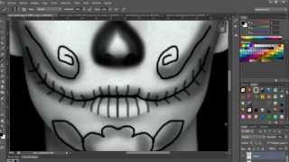 Tutorial como crear una catrina en photoshop [upl. by Tsan103]