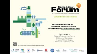 Forum pour une Transition Écologique Sociale et Solidaire 3e édition [upl. by Naired]