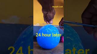 ബലൂൺ കൊണ്ടരു ചെടിചട്ടി ഉണ്ടാകാം how to making balloon white cement pot [upl. by Elwaine]