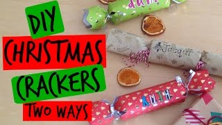 DIY  CHRISTMAS CRACKERS TWO WAYS [upl. by Neemsay]